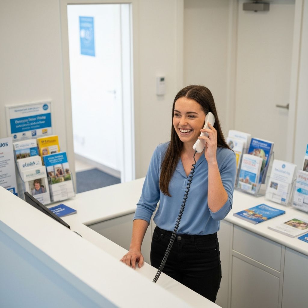 Someone speaking to our retirement village staff